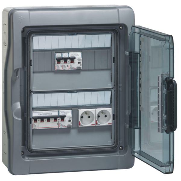 Coffret Electrique avec prise secourue